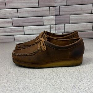 Clark’s Originals Wallabee Beewax Women’s size 8.5US/6 UK/39.5 EUR Brown Leather